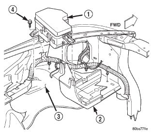 2000 dodge durango power distribution box under the hood diagram|Dodge Durango power distribution center.